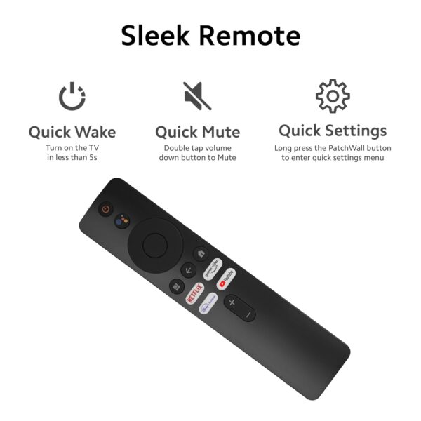 MI Xiaomi Smart TV A 80 cm (32) HD Ready Smart Google LED TV L32MA-AIN (Black) - Image 3