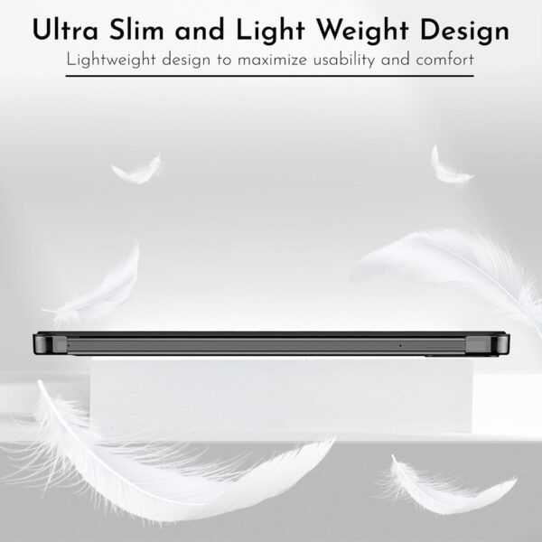 Robustrion Cover for Xiaomi Mi Pad 7 11.2 inch Cover Case, Flip Case Cover with Translucent Back for Xiaomi Pad 7 Cover [Support Auto Sleep Wake] - Black - Image 2