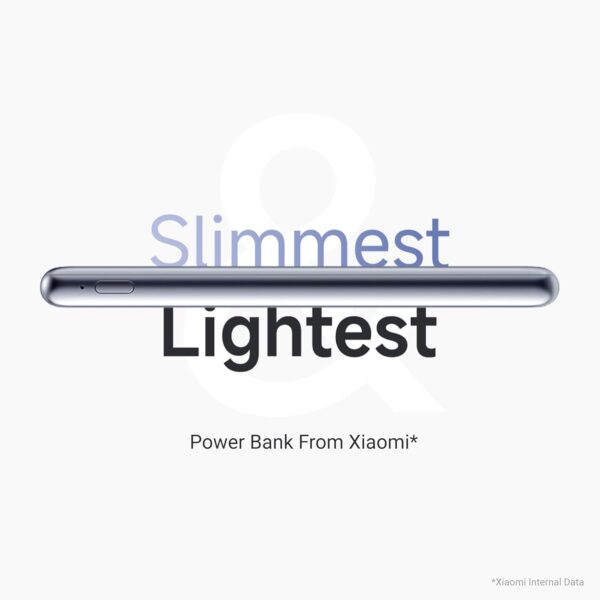 Xiaomi Ultra Slim Power Bank - Lightest & Slimmest 10mm, 20W Fast Charging, Type-C Input & Output, Power Delivery QC 3.0, 12 Layers Safety Protection, Supports iOS, Android & Any Type C Devices - Image 8