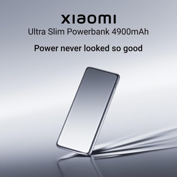 Xiaomi Ultra Slim Power Bank - Lightest & Slimmest 10mm, 20W Fast Charging, Type-C Input & Output, Power Delivery QC 3.0, 12 Layers Safety Protection, Supports iOS, Android & Any Type C Devices