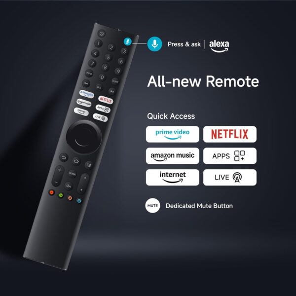 Xiaomi 108 cm (43 inch) FX Ultra HD 4K Smart LED Fire TV L43MB-FIN - Image 6