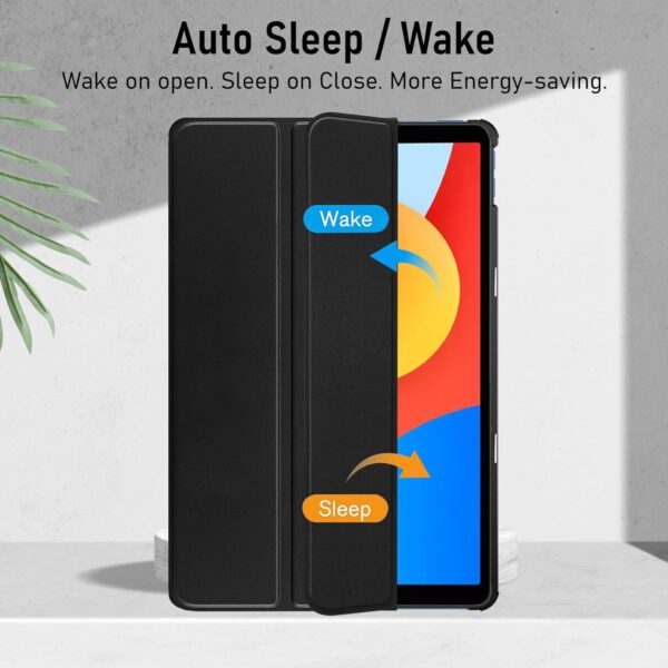 Robustrion Cover for Redmi Pad SE 4G 8.7 inch Cover Case, Trifold Flip Stand Cover Case for Redmi Pad SE 8.7 inch Tablet [Auto Sleep/Wake Support] - Black - Image 5