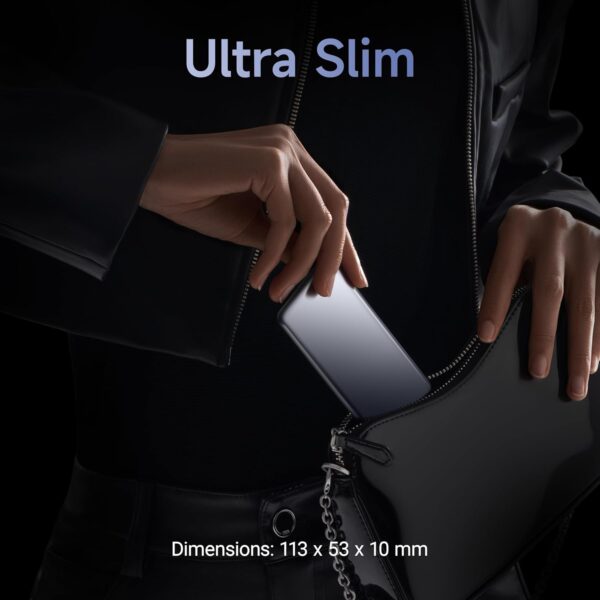 Xiaomi Ultra Slim Power Bank - Lightest & Slimmest 10mm, 20W Fast Charging, Type-C Input & Output, Power Delivery QC 3.0, 12 Layers Safety Protection, Supports iOS, Android & Any Type C Devices - Image 7