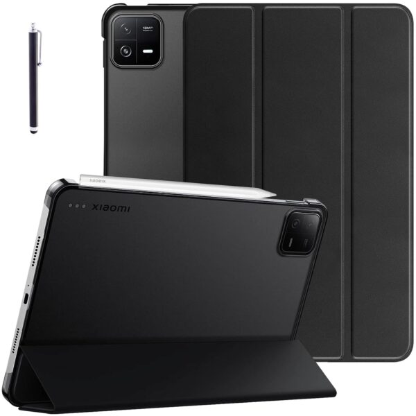 Robustrion Cover for Xiaomi Mi Pad 7 11.2 inch Cover Case, Flip Case Cover with Translucent Back for Xiaomi Pad 7 Cover [Support Auto Sleep Wake] - Black