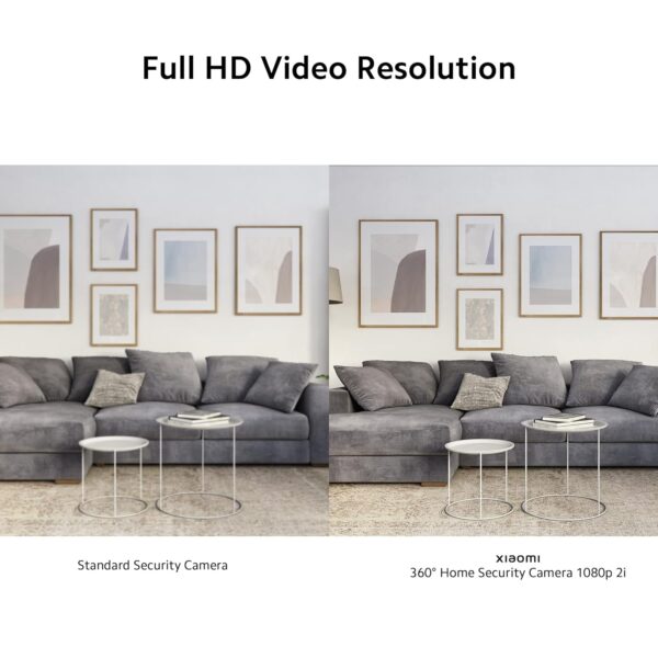 Xiaomi Mi Wireless Home Security Camera 2i | Full HD Picture | 360 View | 2MP CCTV | AI Powered Motion Detection | Enhanced Night Vision| Talk Back Feature (2 Way Calling), 1080p, White - Image 2