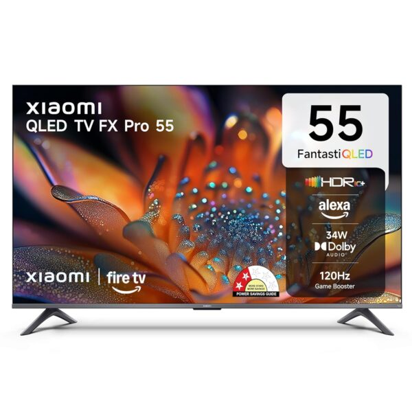 Xiaomi 138 cm (55 Inches) FX Pro Series 4K Ultra HD Smart Fire QLED TV
