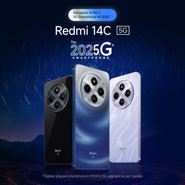 Redmi 14C 5G (Starlight Blue, 6GB RAM, 128GB Storage) | Superfast 4nm Snapdragon 4 Gen 2 | 120Hz 17.47cm (6.88”) Display | 5160mAh Battery | 50MP Dual Camera | Premium Starlight Design - Image 7
