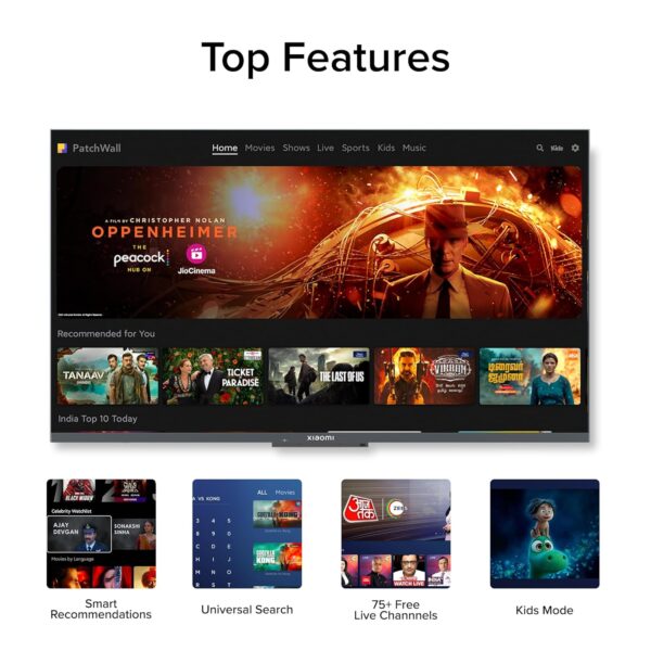 MI Xiaomi Smart TV A 80 cm (32) HD Ready Smart Google LED TV L32MA-AIN (Black) - Image 5