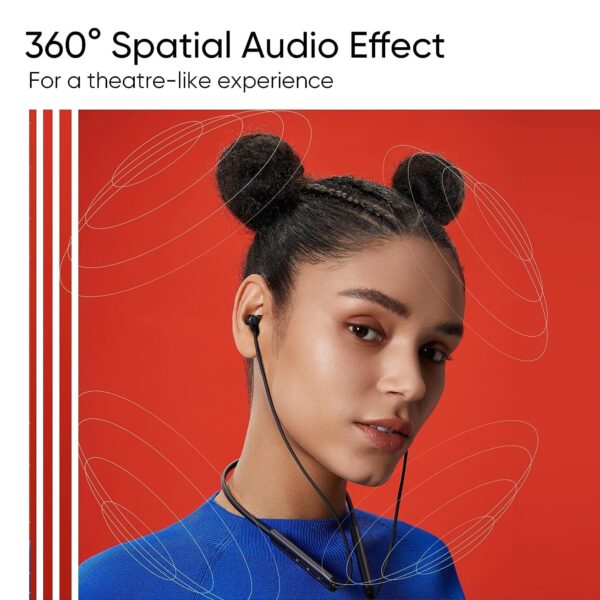 Bluetooth Earphones for Xiaomi Redmi 2 Earphones Original Like Wireless Bluetooth Neckband in-Ear Headphones Headset with Mic, Deep Bass, Sports Earbuds (15 Hours, JO27) - Image 4