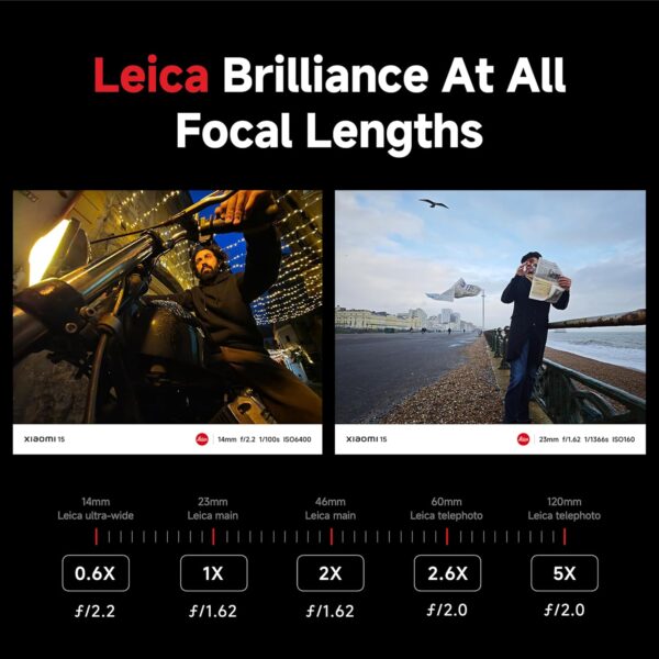 Xiaomi 15 (Black, 12GB/512GB)| 50 MP Leica Triple Camera | SD 8 Elite | 1.5K CrystalRes Dynamic 1-120 Hz AMOLED | Hyper AI - Image 8