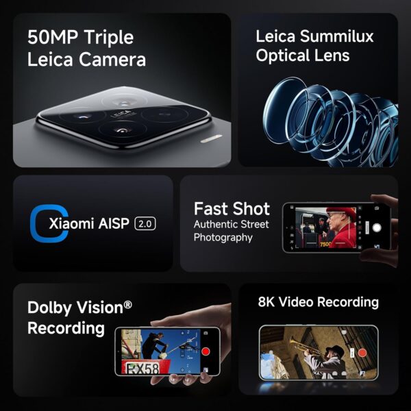 Xiaomi 15 (Black, 12GB/512GB)| 50 MP Leica Triple Camera | SD 8 Elite | 1.5K CrystalRes Dynamic 1-120 Hz AMOLED | Hyper AI - Image 7